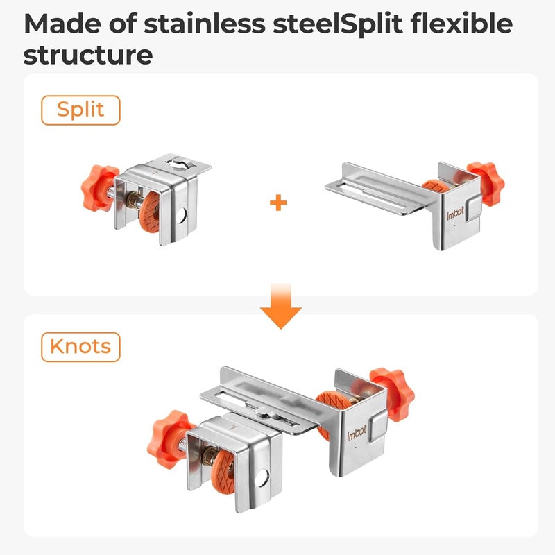 Imbot Drawer Front Installation Clamps， Adjustable Cabinet Drawer Mounting Hardware Clamps For Home Bedroom Woodworking Tools, Living Room Drawer Panel Installation - Image 3